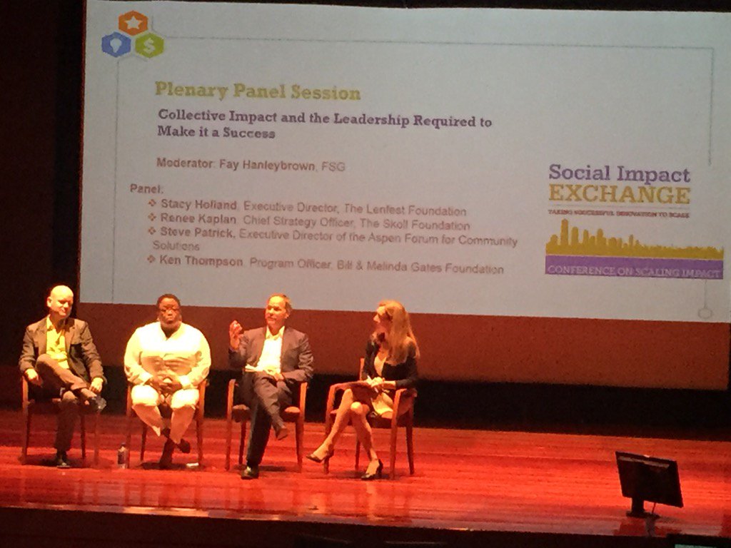 Julie_A_Binder's tweet photo. Great panel on Collective impact #siex16 glad to be here for @FoundationSrc https://t.co/DPZwY3Zx9C