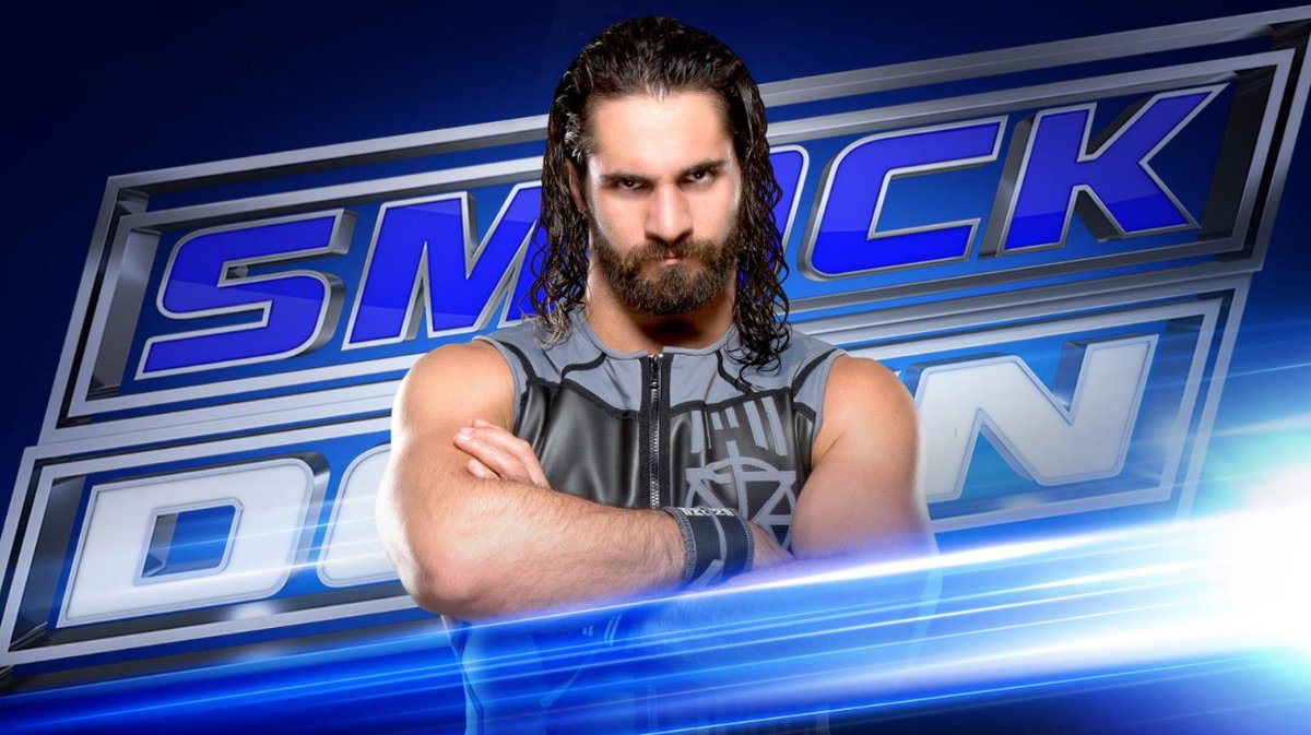 WWE's tweet photo. TONIGHT @WWERollins returns to #SmackDown in-ring action on 8/7c on @USA_Network! https://t.co/IfAkHBUNsu https://t.co/y0wq9XLXGs