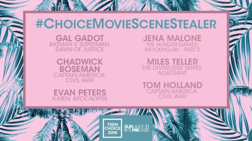 tomhollandbr's tweet photo. My #TeenChoice vote for #ChoiceMovieSceneStealer is @TomHolland1996 from #CaptainAmericaCivilWar https://t.co/zvCGdAG2TY