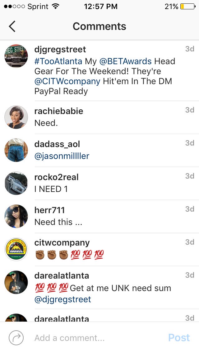 ChopRoss's tweet photo. Rocko want one so gon head and hit @CITWCOMPANY n grab you one too #CITW #TOOATLANTA https://t.co/vGhjpR44iu