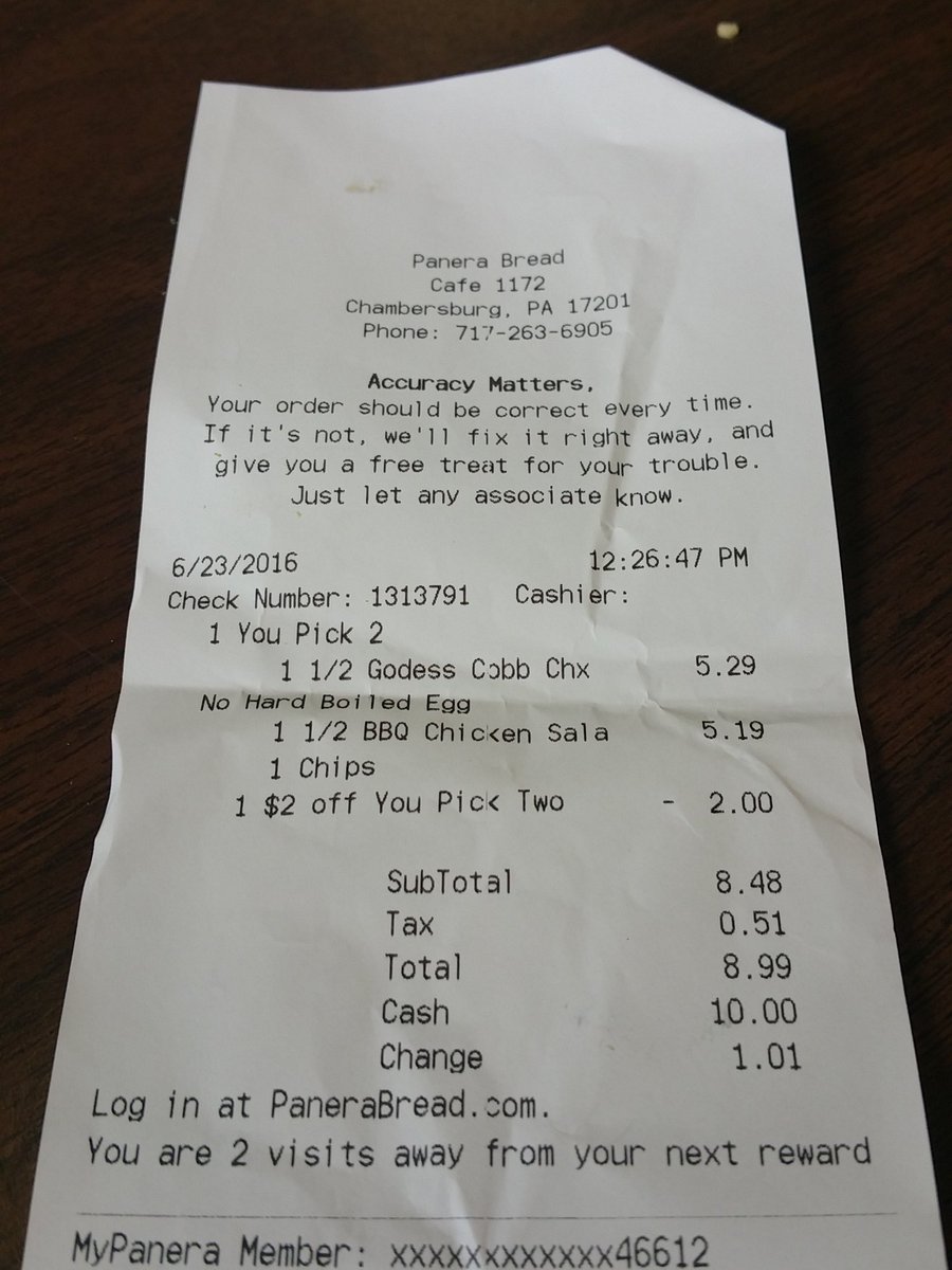 NikkiKnack03's tweet photo. @panerabread Very disappointed that my "Goddess Cobb CHX" salad had NO chx on it. Coworker had the same issue! https://t.co/Ddkp796JHr