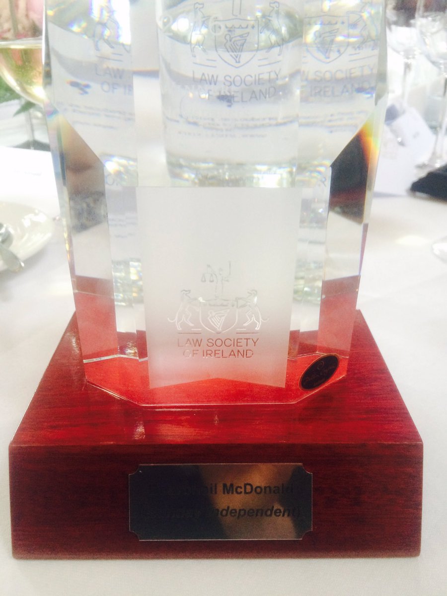 DearbhailDibs's tweet photo. Lovely to close out my time as @independent_ie #legaleditor with a #justicemedia award @TheSundayIndo #JMA16 https://t.co/CFo7SBrZis