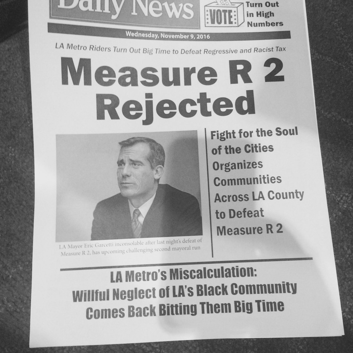 Redpipil's tweet photo. @laura_nelson @FightSoulCities @metrolosangeles lets get ready to rumble #measureR2 will go down #transitapartheid https://t.co/fV0c3r8ZQk