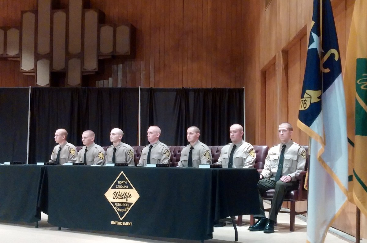 Congrats to our seven new wildlife officers who graduated today after 13 weeks of intense and vigorous training.