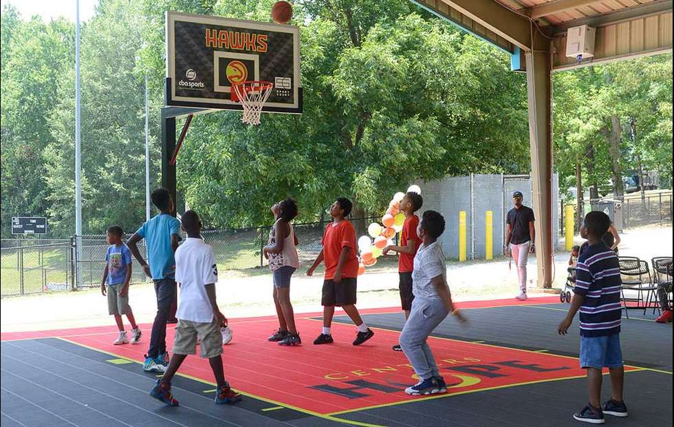 Atlanta Hawks on Twitter "5 photos of our refurbished court at William Walker Rec Center https