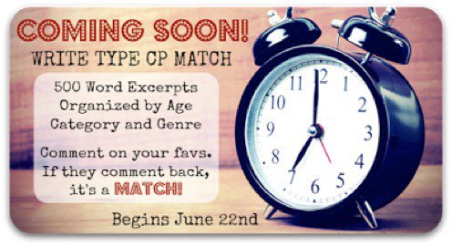 MyInnerMG's tweet photo. Looking for a CP? #WriteType CP Match sub window is open!
https://t.co/Pl5US72oSG
#Pitchwars #amwriting https://t.co/4zc18uQ8gX