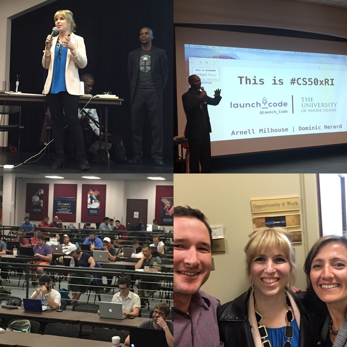 tessposner's tweet photo. Great time visiting the intro to computer science class in #TechHire RI #cs50x #makeitinri @Launch_Code @OpptyatWork https://t.co/ApTKR1I7Na