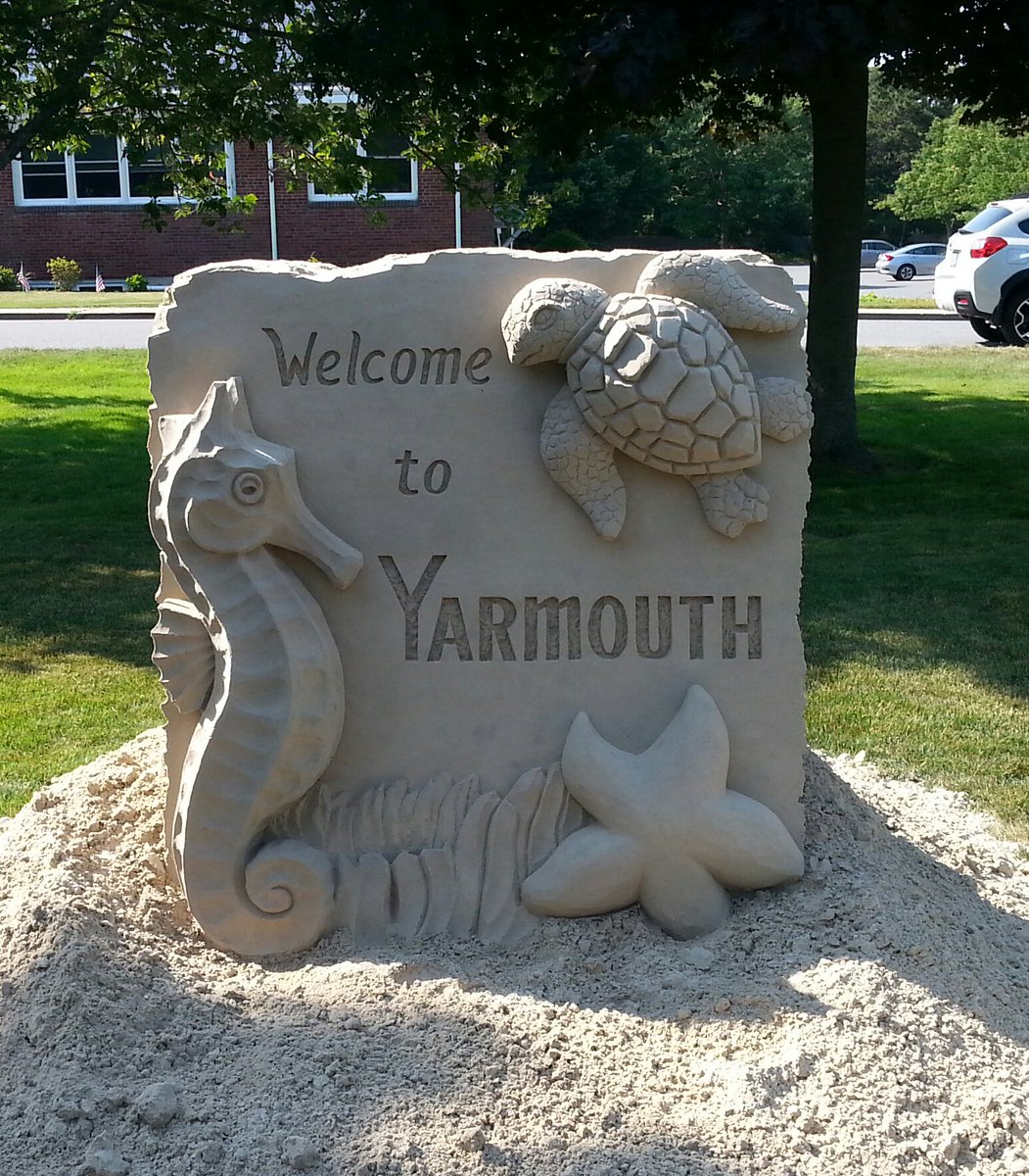 #sandsculpture #Yarmouth #Capecod #SummerCelebrationKickOff #sculpturetrail is underway #GregGrady #2016