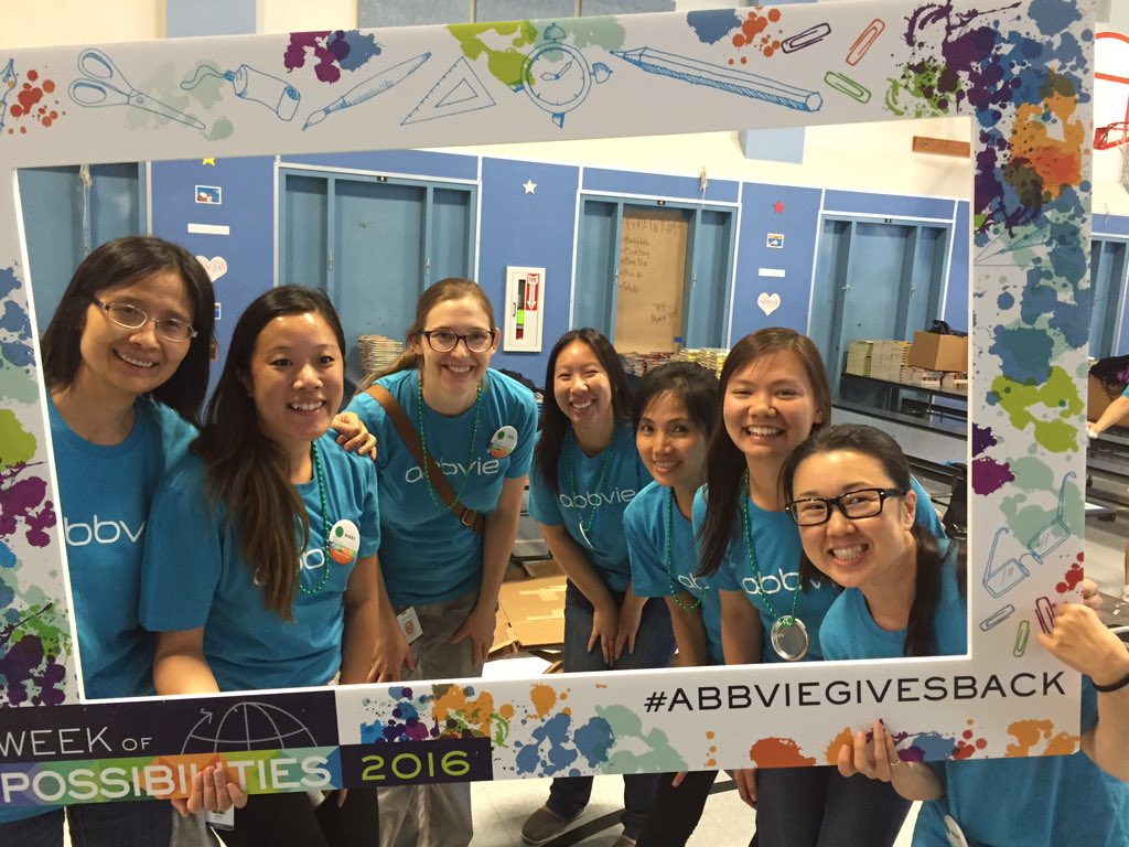 DavidFryrear's tweet photo. #AbbVieGivesBack California gurlz are volunteerin https://t.co/eNcoZbmj8h