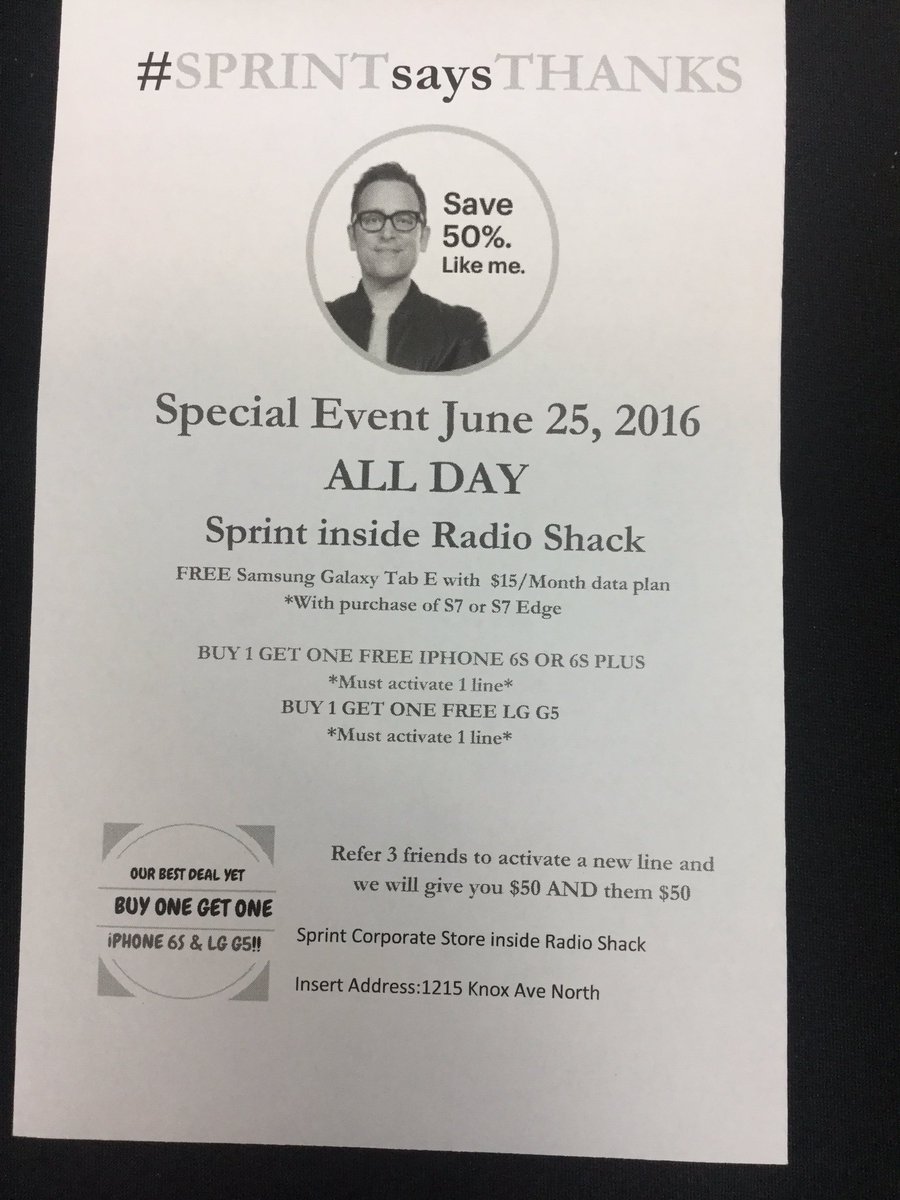 Store6750's tweet photo. #SprintSaysThanks #Limitless @EddieSprint @DGurosky https://t.co/PMsKjCfVLt