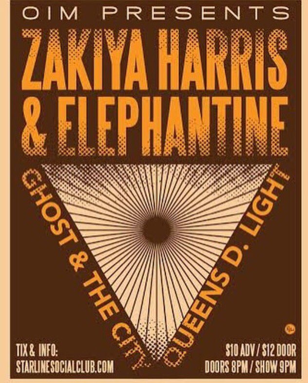 hellafunteam's tweet photo. Tonight @StarlineSC Tell your friends! Come rock with us and @zakiyalharris @ghostandthecity @QueensDlight https://t.co/3yYDaramFo