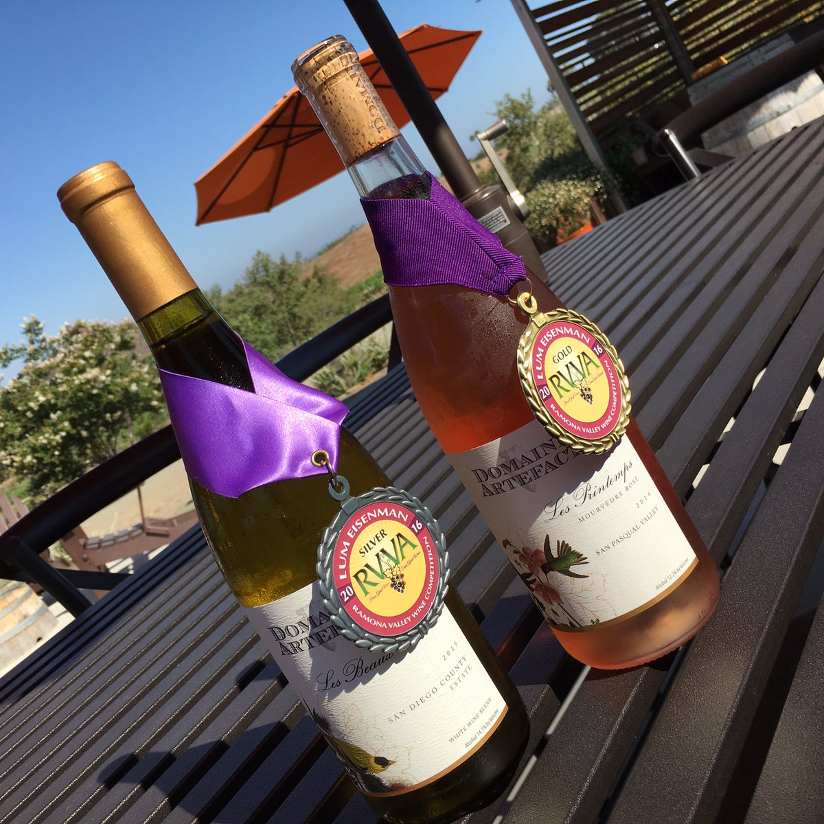 DomaineArtefact's tweet photo. @tasteofrose @TheBobBarron @artefactwine takes gold medal at #RVVA Lum Eisenman #award for #Mourvèdre #Rose #wine https://t.co/FkTumkbhXm