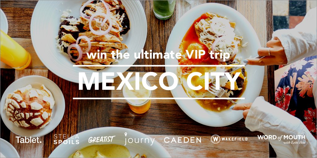 Enter for a chance to win an amazing VIP trip to Mexico City! <a href="/gojourny/">Journy</a> <a href="/TabletHotels/">Tablet Hotels</a> bit.ly/28PMSqb