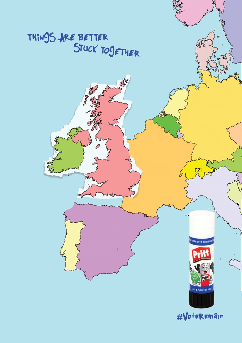 Laura_Amelia_'s tweet photo. Let's stick! (Little ad I made with some help from friends) #voteremain #prittsaysstick #sticktogether https://t.co/Xvhidl9RkN