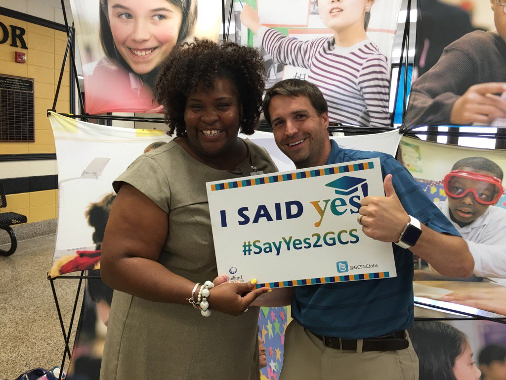 GCSNCjobs's tweet photo. Proud GCS Principals at the Career fair! #sayyes2gcs @NEMSRams https://t.co/UMSuaT8tjU