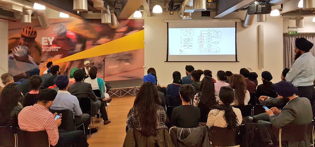 IndyHothi's tweet photo. Great turnout this evening at @EY_UKI for our event on Sikh meditational music (Kirtan) https://t.co/1j7jmdWbLM