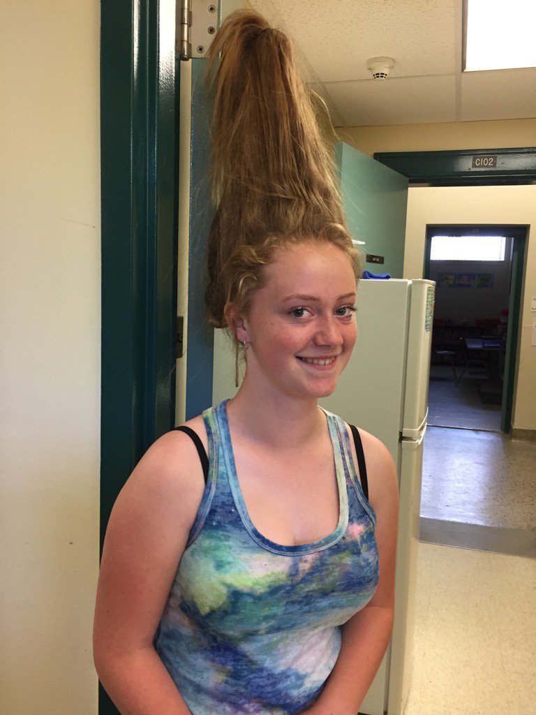 Crazy hair day in the intermediate pod
