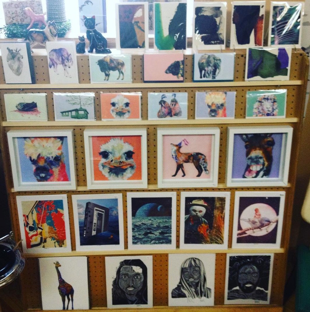 CuratedPtbo's tweet photo. Wall of awesome! With #ashforthpress #rebeccapadgett #michaelbarrett #patrickholland #groupof7billion !
#ptbo #art https://t.co/0bPRhBdbrP