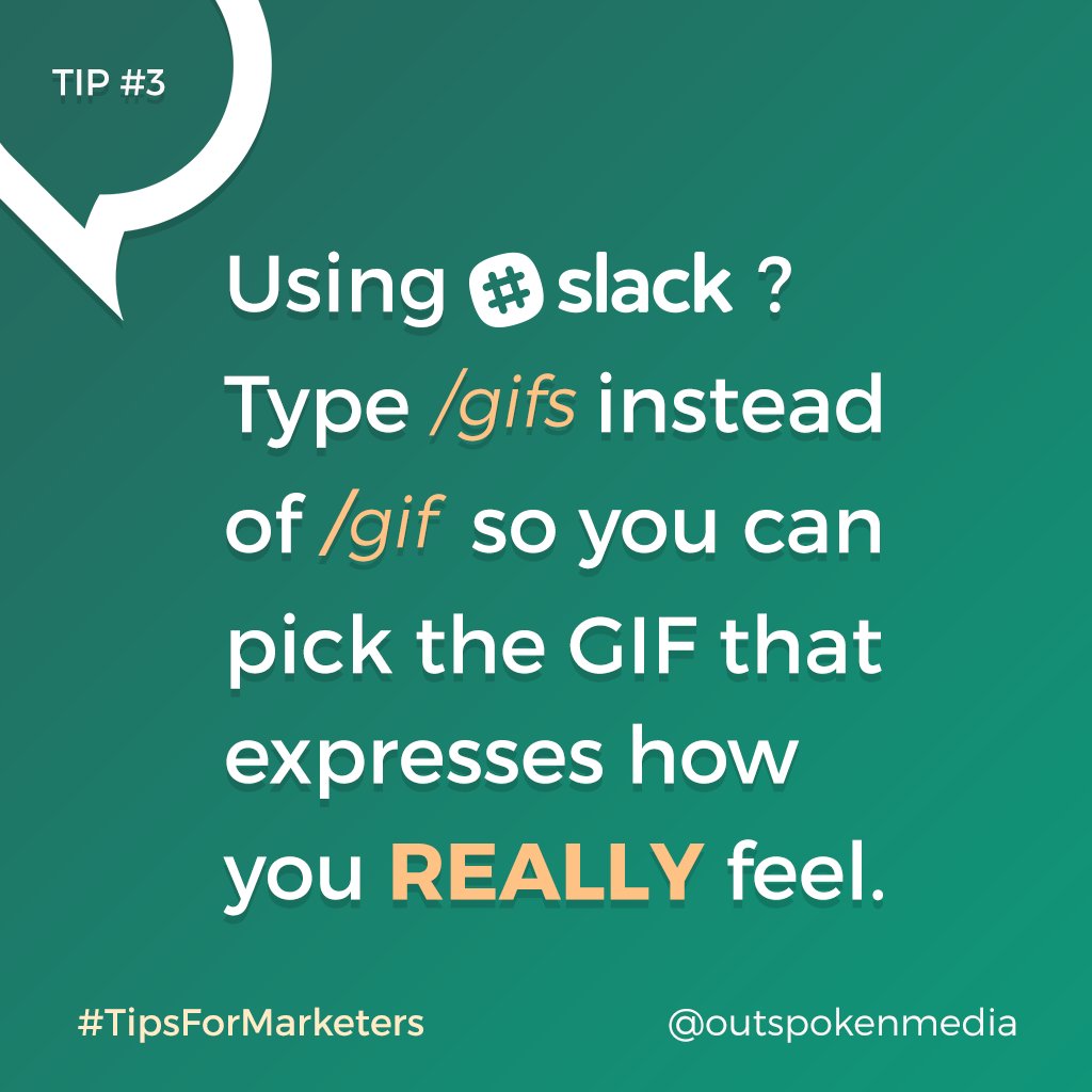 OutspokenMedia's tweet image. When you NEED a dancing cat GIF in @SlackHQ, use this #slackhack #tipsformarketers