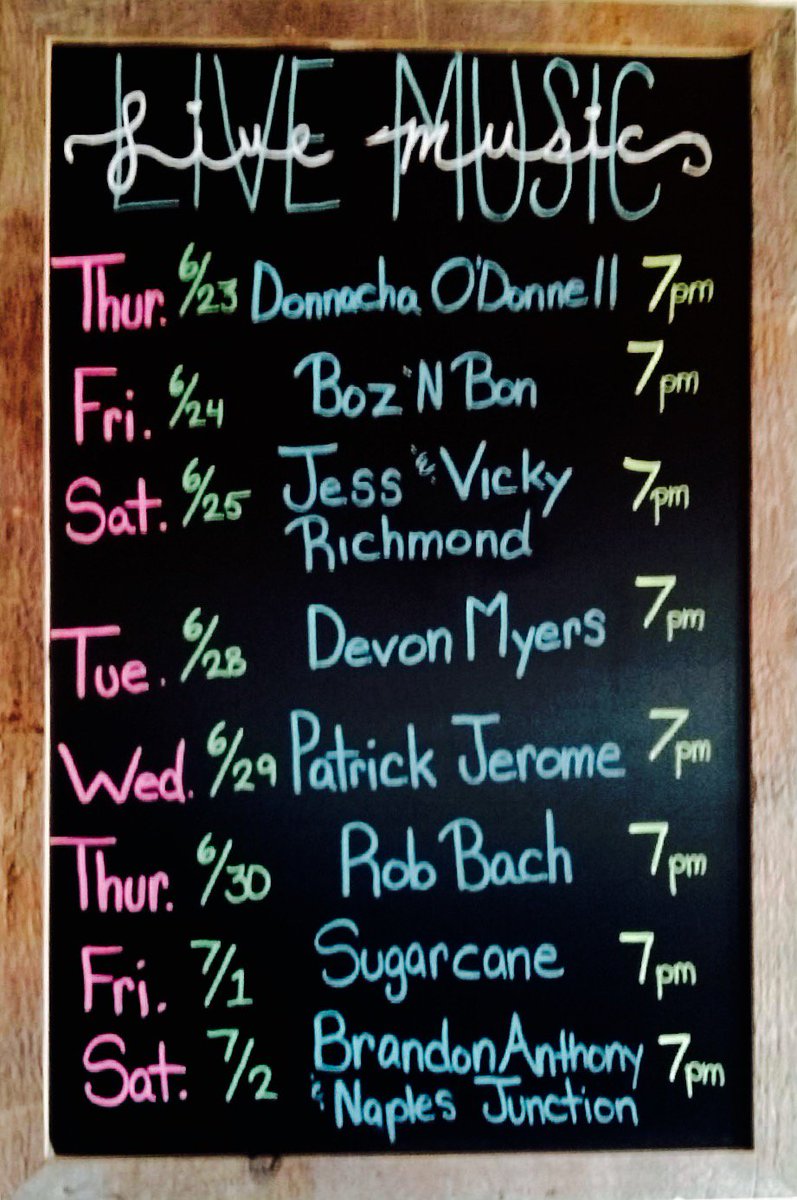 Great #LiveMusic all summer Tue-Sat! Cool off with a tasty margarita + enjoy the tunes!🍴🎶🍹💃
AgaveNaples.com