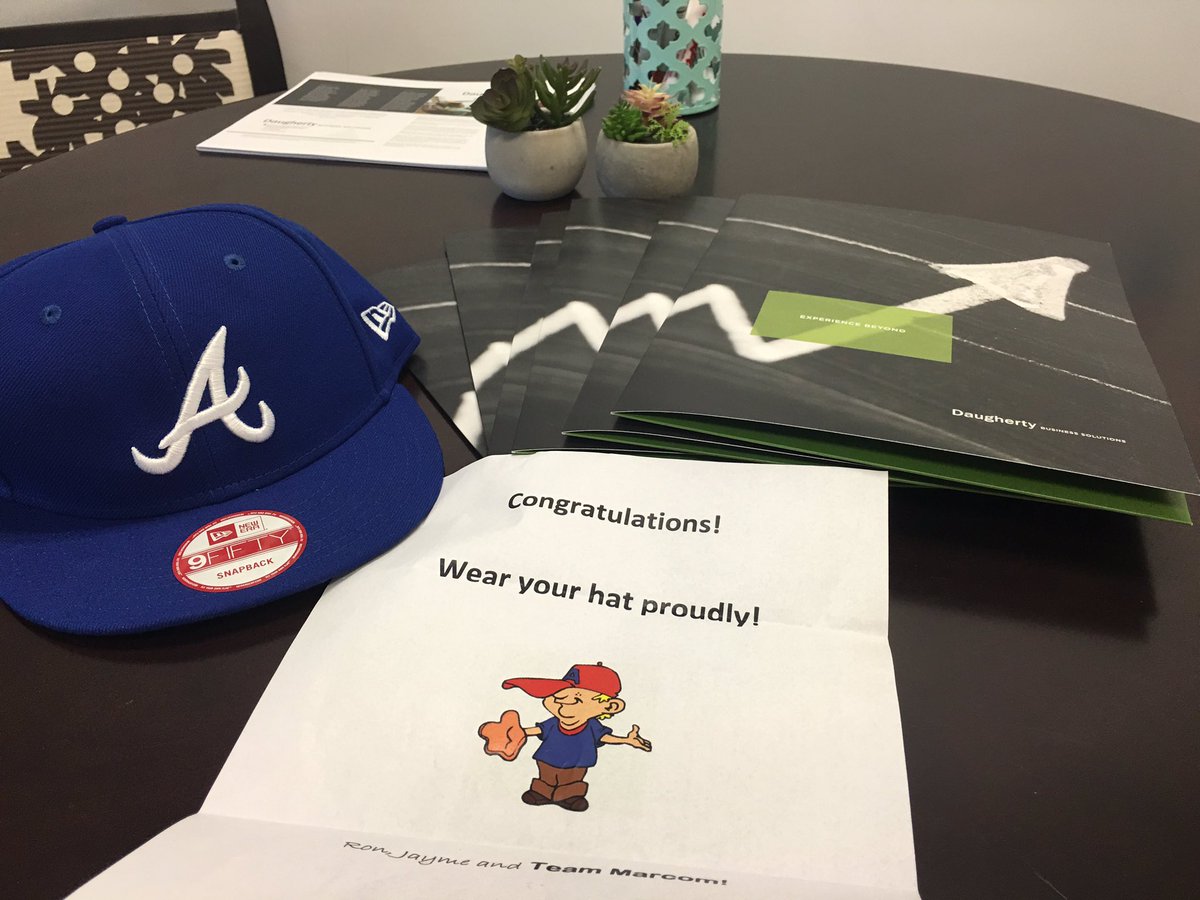 EKTECHRECRUITER's tweet photo. Thank you @MrRonDaugherty @CarynTomer! #teamdaugherty #daughertyrocks #teamspirit #AtlantaBraves #daughertyATL https://t.co/JoyUITIUxZ