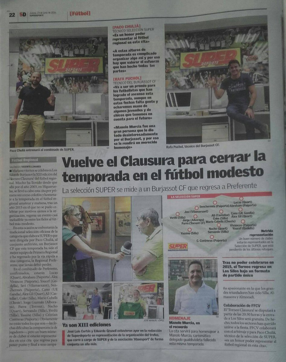 Mañana a las 20:30 se clausura el fútbol regional en Los Silos. Vente! #Avant