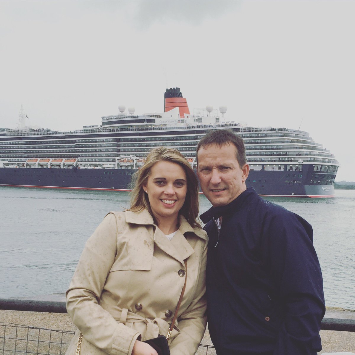 Miss_EmmaC's tweet photo. Southampton with my boy โค๏ธ ...Really want to book a cruise now ๐ #Cruise #queenvictoria #thethreequeens @cunardline https://t.co/ngtGXNUNBH