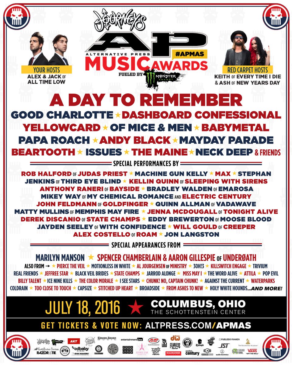NeckDeepUK's tweet photo. Hey US friends... we'll be seeing you very soon at the @AltPress #APMAs https://t.co/jHaPzatnFs https://t.co/c1U5vUHB1H