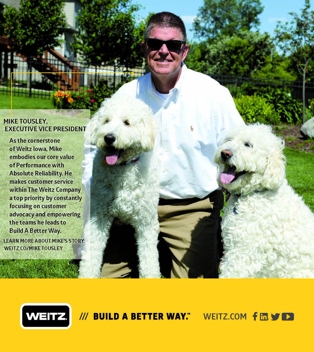 TheWeitzCompany's tweet photo. Meet Mike Tousley, EVP, #WeitzIA, as seen in the Des Moines Business Record: https://t.co/48Hvi5dr0X https://t.co/Oh41mV93Ed