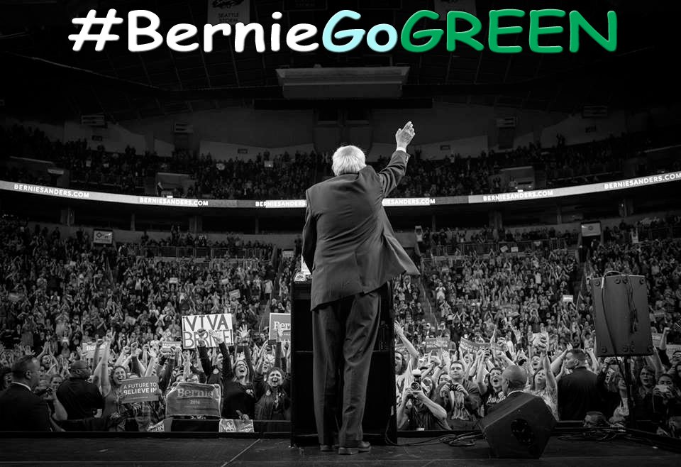 4OurRevolution's tweet photo. #BernieGoGreen! 
Break the #2PartyCorruption
https://t.co/Gf8zwh39vE
https://t.co/RwnrugEbNA
https://t.co/bl0Ndqqx9I https://t.co/3F0uTJ9zOX