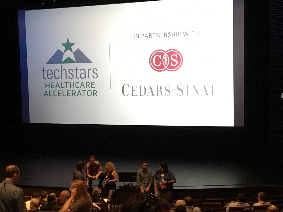 VernWilliamsMD's tweet photo. At @CedarsSinai #TechStars Healthcare Accelerator event. Working w/ @meet_ella a mindfulness app for #pain patients. https://t.co/HiZJLruqvH