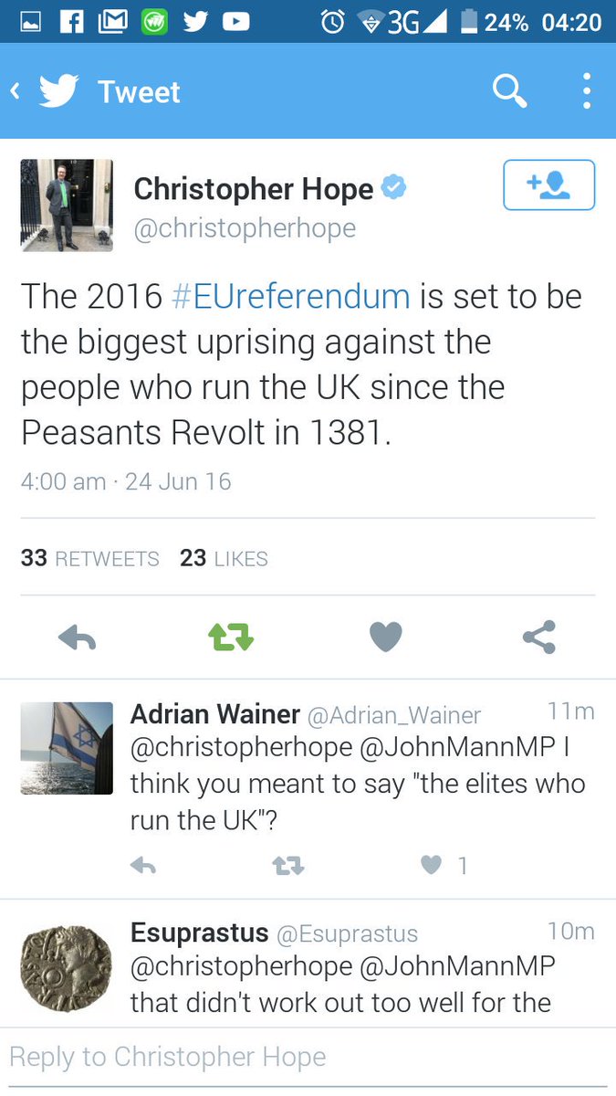 Josephinelum199's tweet photo. Lmao it's not that deep. #EUreferendum https://t.co/HV7e07nKFE