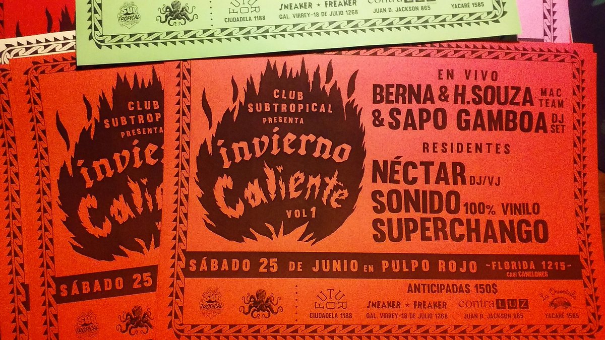 ClubSubtropical's tweet photo. Es sábado se pica el Invierno Caliente. Baile, sudor y sentimiento. https://t.co/HDa6JnBL1j