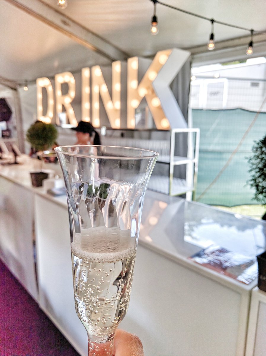 Travelling Foodie Drinks Champaigne at VIP Lounge in Taste of Toronto