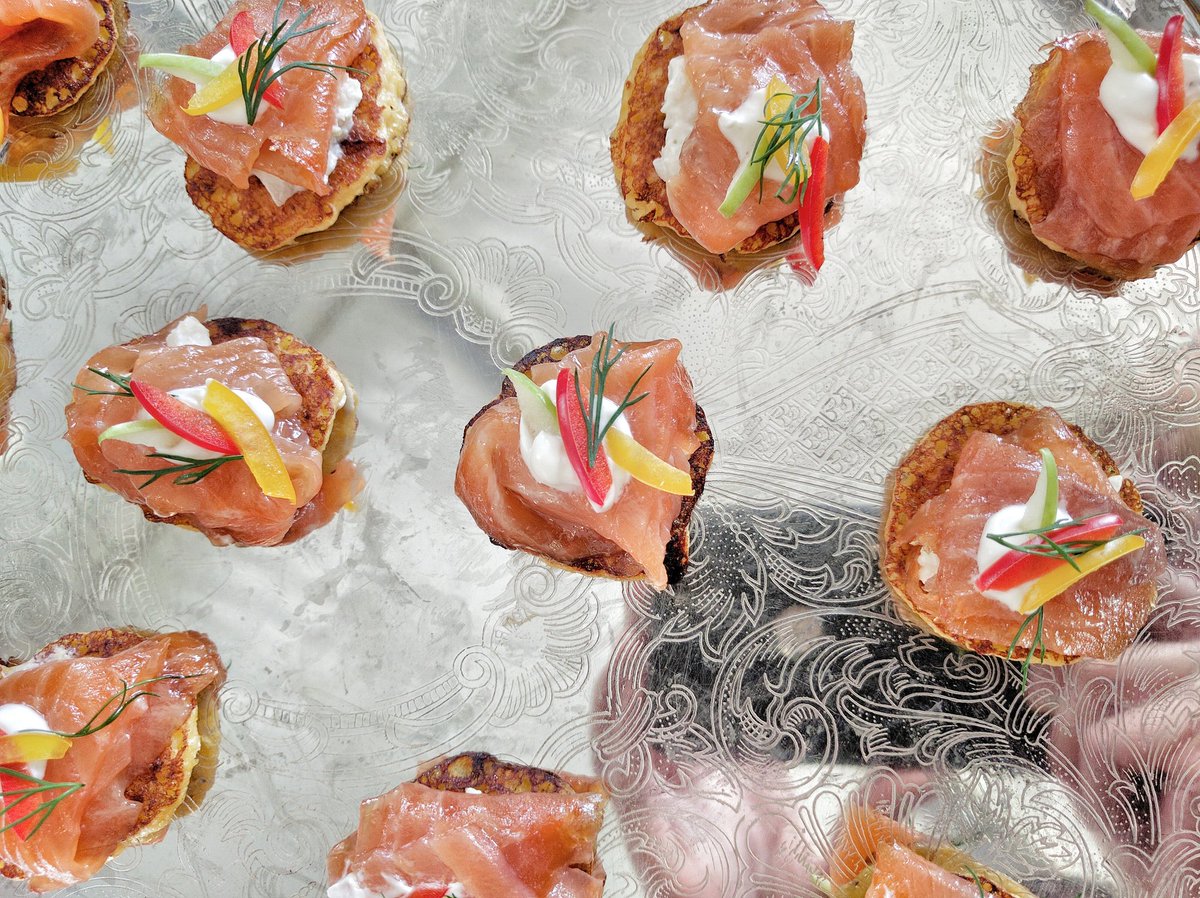 Salmon hors d'oeuvres at Taste of Toronto