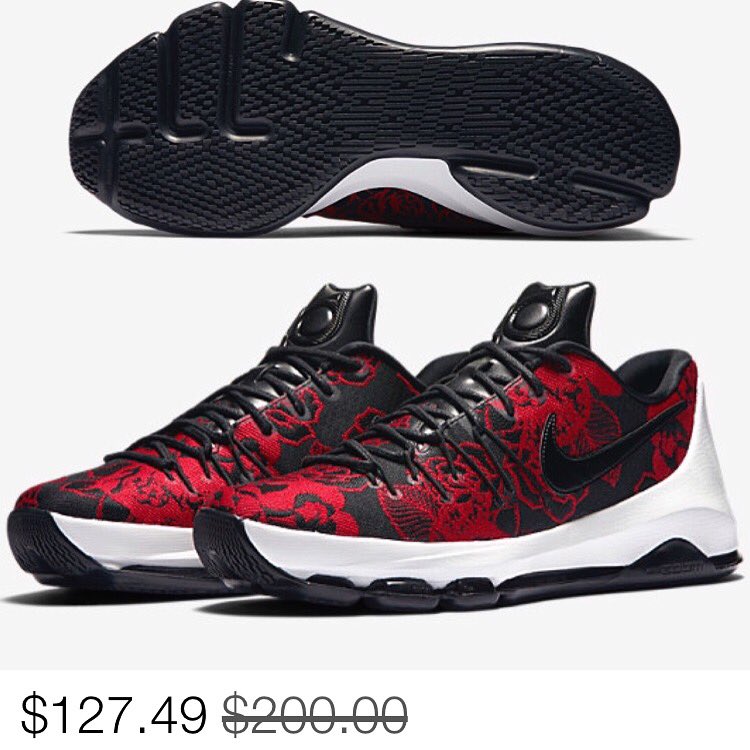 JoogTeam's tweet photo. Nike KD 8 Floral for only $127.49 at https://t.co/EdT9Q6iwmY.  Use coupon code ZOOM25 for additional discount https://t.co/QWhqQmFyAr