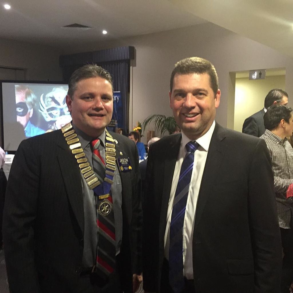 NickWakelingMP's tweet photo. Please to join incoming Jason Wilcox as incoming president of the #Knox Rotary Club #fernt… https://t.co/62Eb4qh1xJ https://t.co/l9rJRQPesn