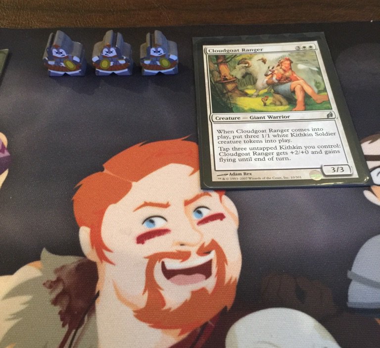manaburned's tweet photo. Cloudgoat Ranger and his buddies (and @TheManaPool)! #EDH #Tajic https://t.co/7wbtFiMmdv