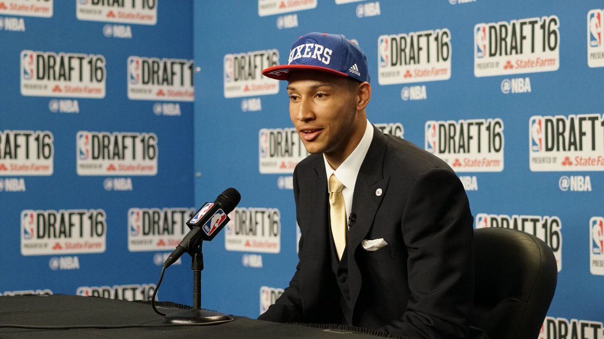 sixers's tweet photo. "It's great to finally be part of the Sixers family." #PHILAfirst https://t.co/5q9uAuyM0G