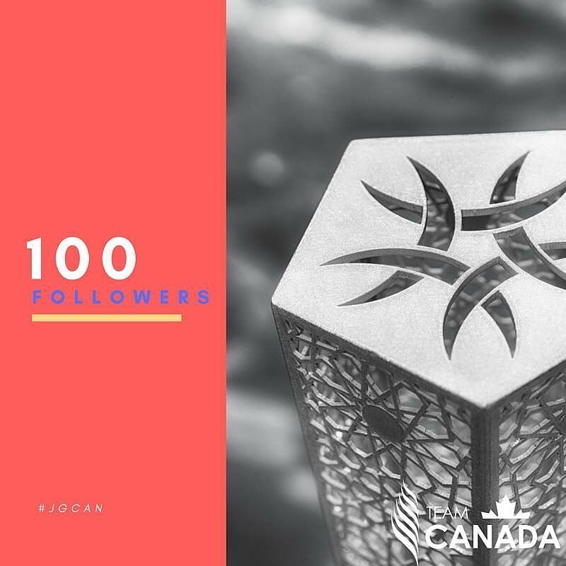 JGTeamCanada's tweet photo. As of today we have 100 Instagram followers! Thank you, Canada, for your support! #JGCAN #… https://t.co/OPanEUzh6Z https://t.co/HxN0KhcYZZ