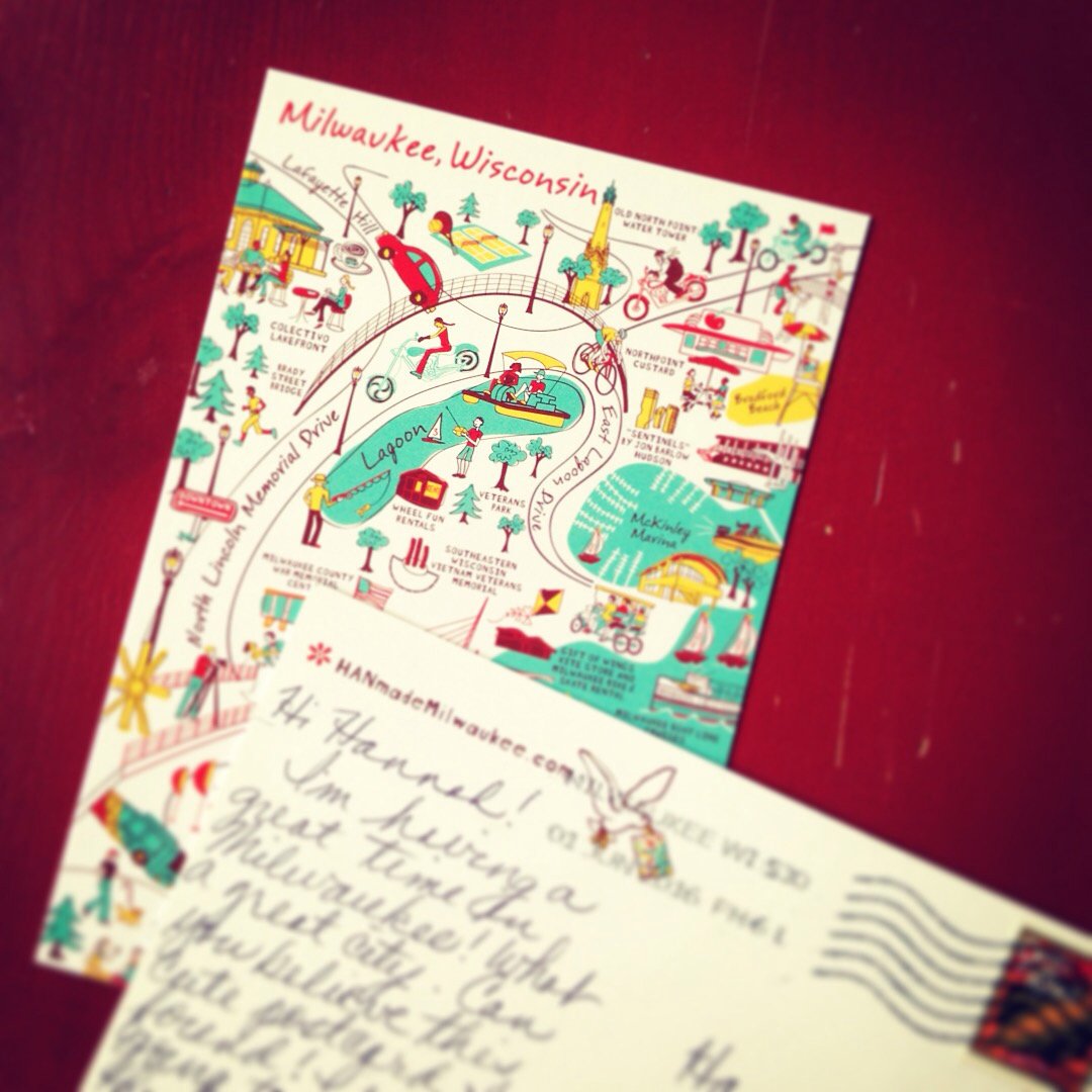 HANmadeMKE's tweet photo. “I’ll write home everyday, and I’ll send all my (Milwaukee) loving to you.” - The Beatles ;) 
New! Postcards! https://t.co/roGPCfzXeL