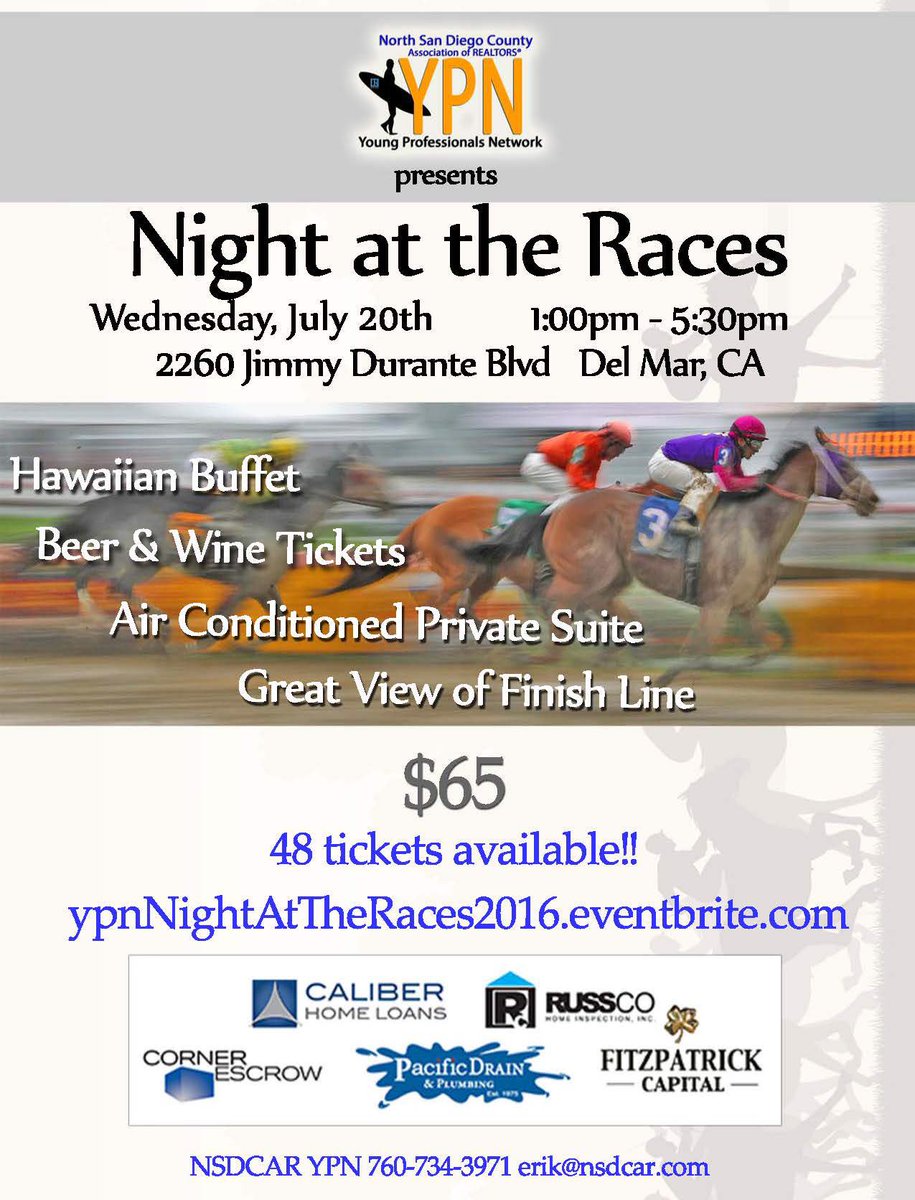 YPN_nsdcar's tweet photo. Join the #ypn for one of our most popular events of the year!! #nightattheraces in #delmar is a blast don't miss it! https://t.co/GPBRNKIWqS