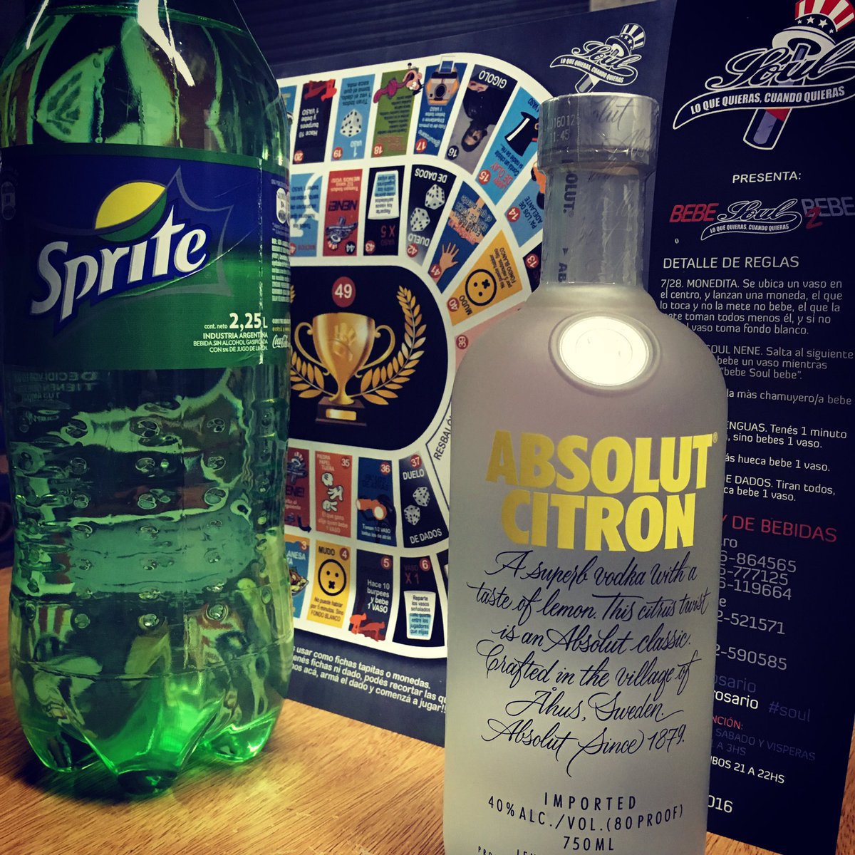 DeliverySoul's tweet image. UNA DE LAS MEJORES COMBINACIONES!
ABSOLUT CITRON + SPRITE 2.25L + HIELO = $505!!!