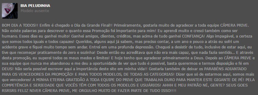 cameraprive's tweet photo. Depoimentos como esse fazem tudo valer a pena! Nosso Muito Obrigado! :') https://t.co/VqevwrUVw2