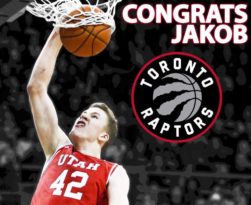 TheMUSS's tweet photo. Congratulations to Jakob Poeltl for being selected #9 in the NBA Draft by the Toronto Raptors! #GoUtes #UteProud https://t.co/UPPYxf1li5