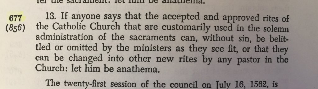 Council of Trent against the Novus Ordo Mass (Vernacular &amp; New Rite)
