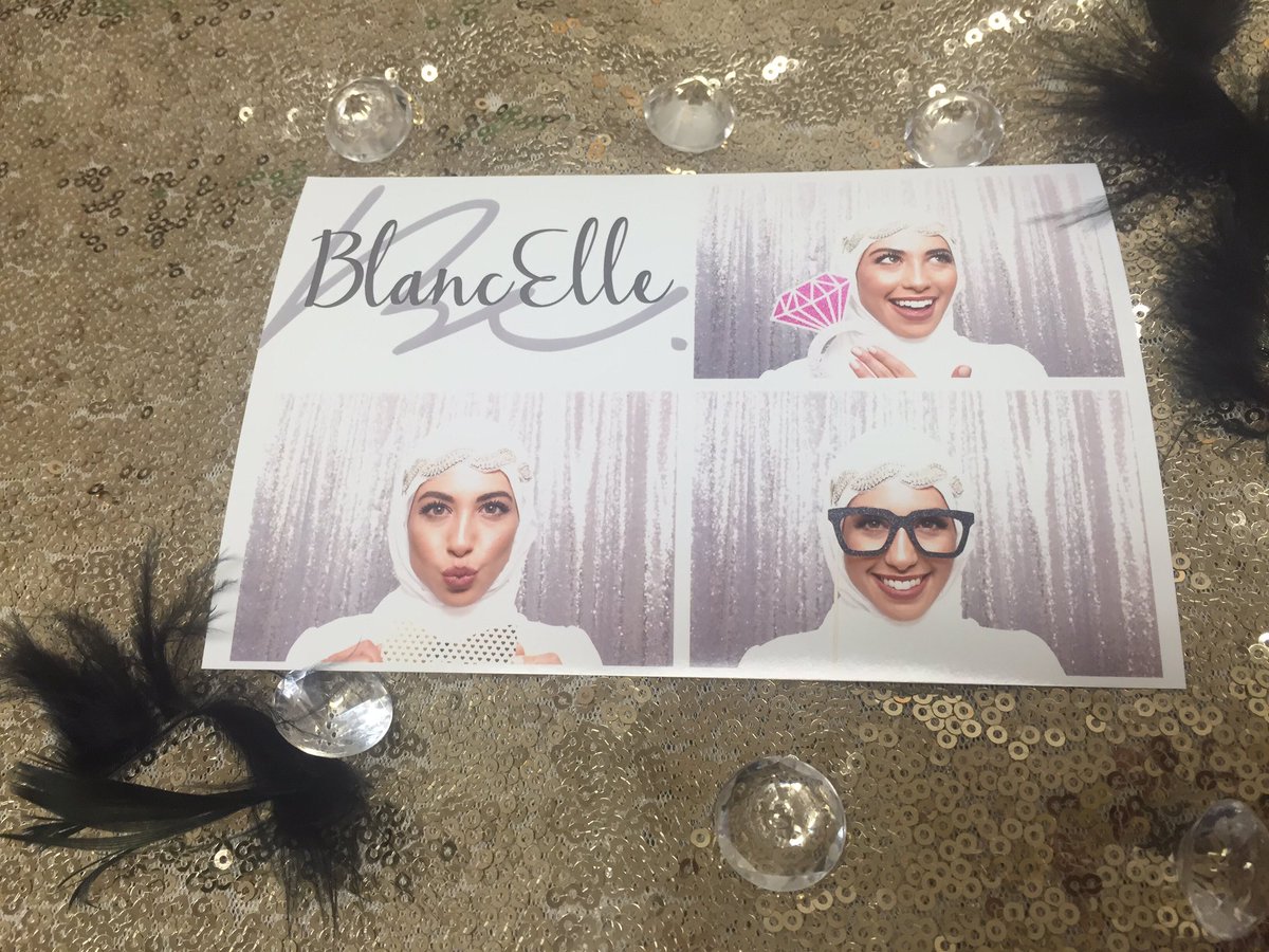 Some Photobooth fun today with the lovely @hijabsbyhanan as she officially launches #blancelle this year!