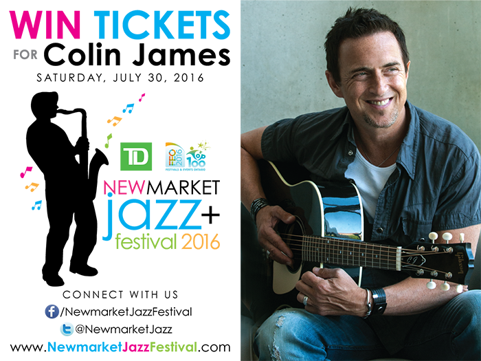 NewmarketMF's tweet photo. Colin James in Newmarket July 30th.Follow us to find out how you can win Tickets https://t.co/Kr77H5GIv9 https://t.co/jO86gmUEie