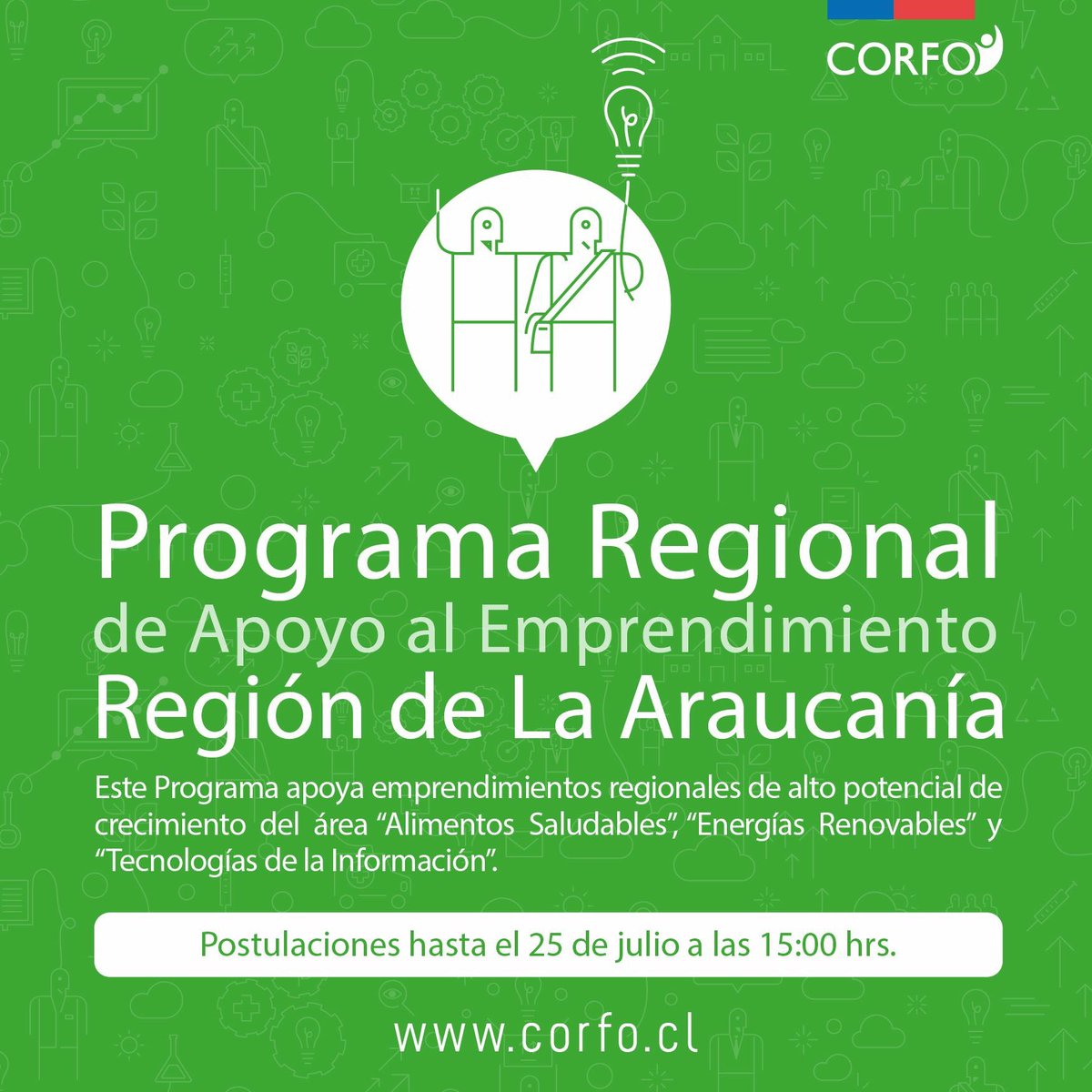 Atención emprendedores de la #Araucanía @corfo #PRAE <a href="/IncubatecUFRO/">IncubatecUFRO</a> <a href="/Asech_Araucania/">Asech Araucanía</a> <a href="/KoworkTemuco/">Kowork</a> @goup_empresaJr