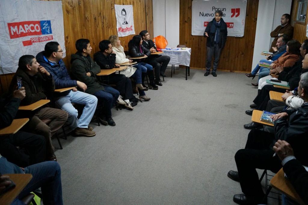 marcoporchile's tweet image. En taller de trabajo con candidatos de 10 comunas de la Araucanía. #elcambioesposible